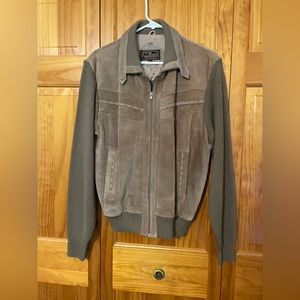 Vintage men’s suede and sweater jacket